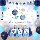 Decorações de aniversário definem o tema First Trip Around The Sun Space Decorações de aniversário definem o tema First Trip Around The Sun Space