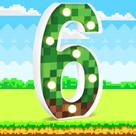 Decorações de aniversário do jogo Light-Up Number AXBMM 8.5 Pixel