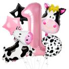 Decorações de aniversário Dripykiaa Holy Cow Im One, balões de 40 cm