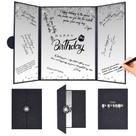 Decorações de aniversário, livro de assinatura de convidados, Black Crenics