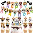 Decorações de Aniversário para Cachorro SNSDFEV Banner para Festa Cupcake Decorações de Aniversário para Cachorro SNSDFEV Banner para Festa Cupcake