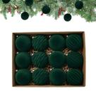 Decorações de árvore de Natal, bolas de veludo LAFANDE, 12 unidades