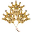 Decorações de Balão Lagarto com Coroa Dourada - Kit com 3 Unidades