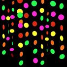 Decorações De Banner Neon Que Brilham No Escuro Em 5 Cores, Guirlandas De Papel Reativo À Luz Negra