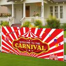 Decorações de carnaval Teenyyou Welcome to the Carnival Banner