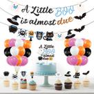 Decorações de chá de bebê de Halloween ShyI Little Boo Boy Blue
