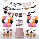 Decorações de chá de bebê de Halloween ShyI Little Boo Girl Pink