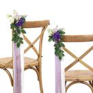 Decorações de corredor de casamento DreamBuilt Pew Flowers, conjunto de 10