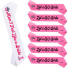 Decorações de despedida de solteira Serencatcher Sashes 7 unidades