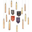 Decorações de festa Amscan Harry Potter para pendurar, pacote com 24