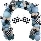 Decorações de festa Balloon Garland Arch Race Theme Blue Decorações de festa Balloon Garland Arch Race Theme Blue
