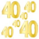 Decorações de festa Beistle Gold Cardstock Feliz 40º aniversário