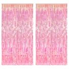 Decorações de festa BRAVESHINE Clear Pink Streamers 3,2 x 6,5 pés