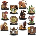 Decorações de festa Colingmill Western Centerpieces x12 Cowboy