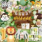 Decorações de festa Daidle Wild One Birthday Boy/Girl 1st Birth