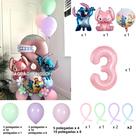 Decorações De Festa De Aniversário Infantil Lilo E Stitch, Conjuntos De Balões, Suprimentos Para Chá