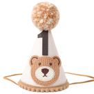 Decorações de festa de aniversário VAVAYAO Bear 1st com chapéu de ursinho de pelúcia