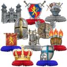 Decorações de festa Gersoniel Medieval Knight 10 peças +14 anos