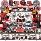 Decorações de festa KOTLMIGHT Fast One Race Car Theme Boys 1st