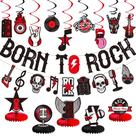 Decorações de festa LARRAZABAL Rock and Roll Born to Rock