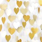 Decorações de festa Lasting Surprise Heart Streamers Garland Decorações de festa Lasting Surprise Heart Streamers Garland