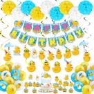 Decorações de festa Outus Duck Birthday com 77 unidades