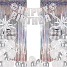 Decorações de festa RANERVZ Disco 55 unidades com pano de fundo e balões