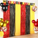 Decorações de festa Simaya Cartoon Mouse Birthday, pacote com 4