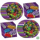 Decorações de festa Teenage Mutant Ninja Turtle 16 pratos e 16 guardanapos Decorações de festa Teenage Mutant Ninja Turtle 16 pratos e 16 guardanapos