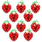 Decorações de festa Tenare Strawberry Honeycomb Balls x24