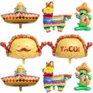 Decorações de festa, UAEYW Mexican Fiesta, conjunto de balões de 8 unidades