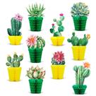 Decorações de festa Whaline Cactus Honeycomb Centerpiece x10