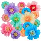 Decorações de flores de papel de seda Crowye, 24 unidades para festa