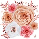 Decorações de flores de papel Pardecor Wall 3D Artificial