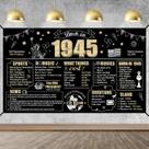 Decorações de fundo de banner para festa de 80 anos de Eiurteao