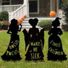Decorações de Halloween Bunny Chorus Hocus Pocus Witches x3