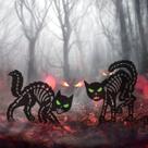Decorações de Halloween Doesen Black Cat à prova de ferrugem ao ar livre Decorações de Halloween Doesen Black Cat à prova de ferrugem ao ar livre