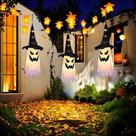 Decorações de Halloween FENELY, 3 peças, chapéu pendurado de bruxa fantasmas