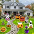 Decorações de Halloween GRMIKBU 10 peças de placas de jardim ao ar livre Decorações de Halloween GRMIKBU 10 peças de placas de jardim ao ar livre