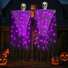 Decorações de Halloween Jendfert Hanging Light Ghost, pacote com 2