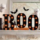 Decorações de Halloween: LED para festas, iluminação, letras, boo