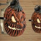 Decorações de Halloween, máscara de varanda de abóbora, capa de luz x2 Decorações de Halloween, máscara de varanda de abóbora, capa de luz x2