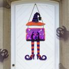 Decorações de Halloween NOWSTO Lighted Hocus Pocus Witch
