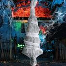 Decorações de Halloween penduradas em casulo, cadáver de 183 cm ao ar livre