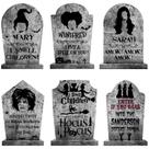 Decorações de lápides de Halloween ao ar livre LeeSky 6 unidades