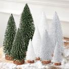 Decorações de mesa de Natal Hommtina 9 unidades, mini escova de garrafa