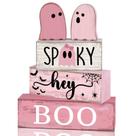 Decorações de mesa Lineshading Halloween Pink Ghost 4 unidades Decorações de mesa Lineshading Halloween Pink Ghost 4 unidades