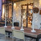 Decorações de Natal EAMBRITE Light Up White Birch Tree 2FT