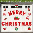 Decorações de Natal, ímãs para portas de garagem, Rossorha, 25 unidades