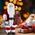 Decorações de Natal para Papai Noel Uten 18 com saco de presentes de 46 cm